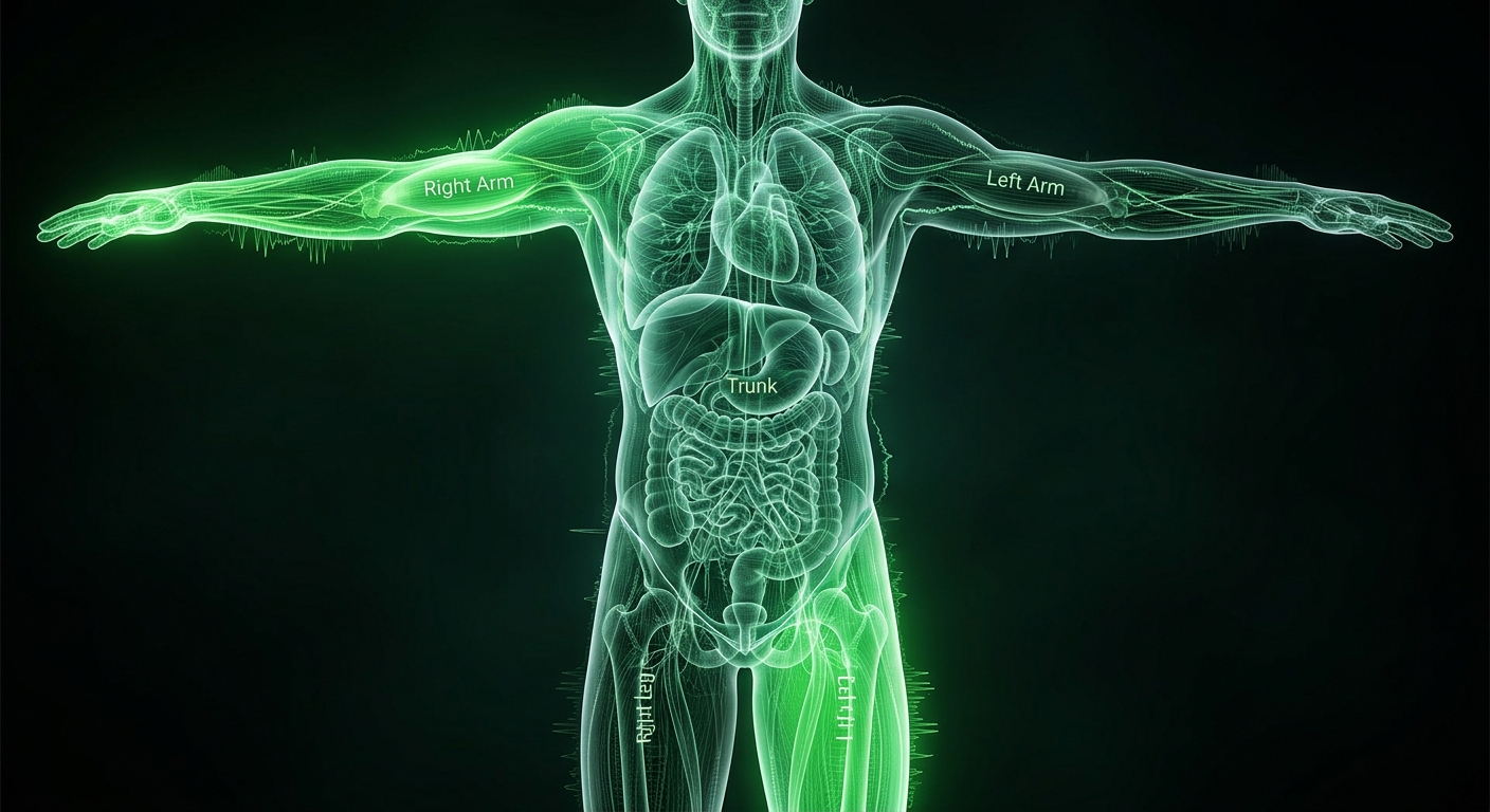Bioelectrical body scan visualisation